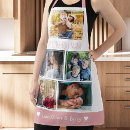 Search for pink and white aprons Photo collage