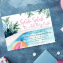 Search for cute pool party invitations Splish splash