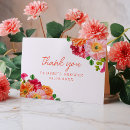 Search for bright floral thank you cards Floral bridal shower