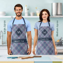Search for scottish tartan aprons Blue