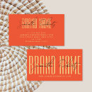 Search for orange business cards Salon