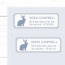 Search for white bunny return address labels Elegant