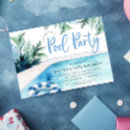 Search for 13th boy birthday invitations Pool party