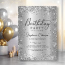 Search for glamorous birthday invitations Modern