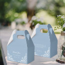 Search for dusty blue wedding favour boxes Blue and white