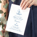Search for boat rehearsal dinner invitations Navy blue