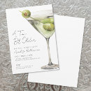 Search for martini 21st birthday invitations For her