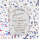 Search for worker square invitations Retirement party