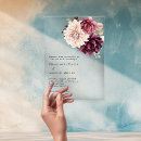 Search for cream burgundy wedding invitations Botanical