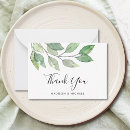 Search for greenery wedding thank you cards Rustic