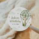 Search for hot air balloon 1st birthday stickers Watercolor