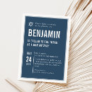 Search for navy bar bat mitzvah invitations Modern