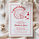 Search for baby delivery invitations Italian food