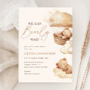 Search for we can bearly wait invitations Beige brown