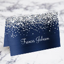 Search for navy blue place cards Calligraphy
