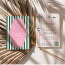 Search for beach cabana invitations Pink and green