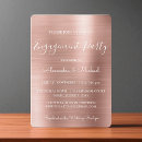 Search for engagement party invitations Rose gold