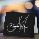 Search for monogram thank you cards Bride and groom