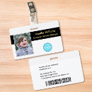 Search for black and white id badges Retail