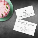 Search for black cake business cards Minimalist