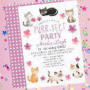 Search for cat 1st birthday invitations Floral