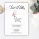 Search for champagne brunch bridal shower invitations Elegant