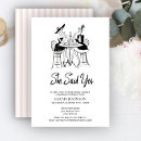 Search for she said yes bridal shower invitations Typography