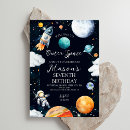 Search for space adventure birthday invitations Astronaut