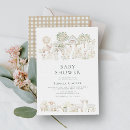 Search for farm baby shower invitations Watercolor