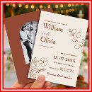 Search for rust wedding invitations Rust terracotta floral fall