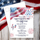 Search for blue states invitations United states flag
