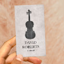 Search for violin business cards Music