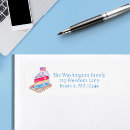 Search for american flag return address labels Watercolor