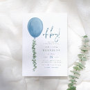 Search for watercolor balloons invitations Greenery