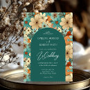 Search for turquoise flower invitations Modern