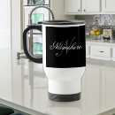 Search for unique travel mugs Black and white