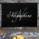Search for black and white monogram tea towels Unique