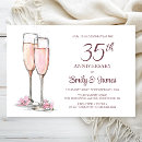 Search for 35th wedding anniversary invitations Watercolor