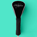 Search for vintage golf head covers Black and white