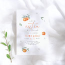 Search for cutie orange baby shower invitations Minimal