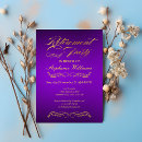 Search for purple and gold retirement invitations Farewell party