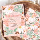 Search for boho wild one birthday invitations Modern chic boho flowers