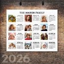 Search for new year calendars Photo collage