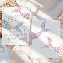 Search for teal 1st birthday invitations Our little mermaid