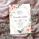 Search for glitter bridal shower invitations Gold