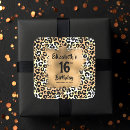 Search for gold leopard stickers Black and gold