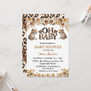 Search for leopard baby shower invitations Elephant