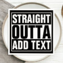 Search for funny quotes napkins Black and white
