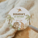 Search for saurus stickers Dinosaur 1st birthday