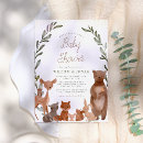 Search for raccoon baby shower invitations Watercolor greenery